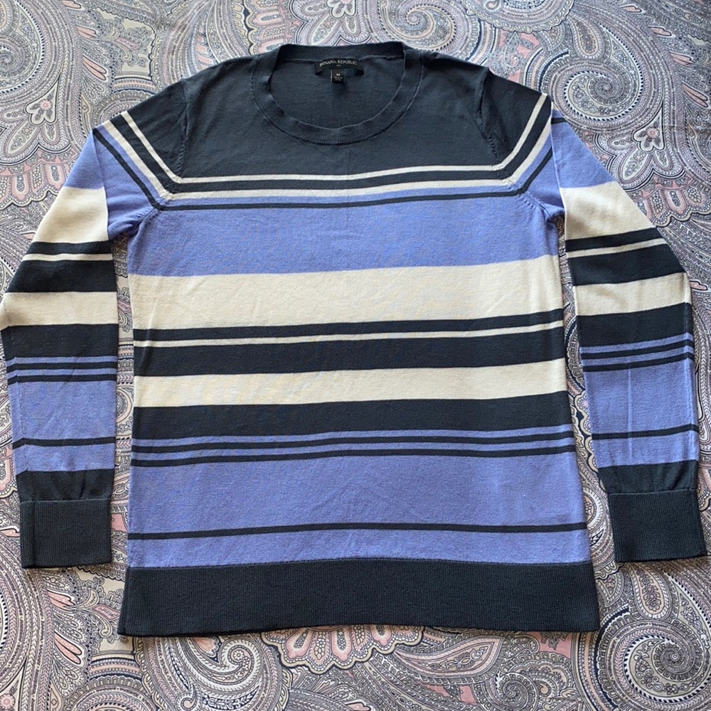 Lightweight Banana Republic striped sweater